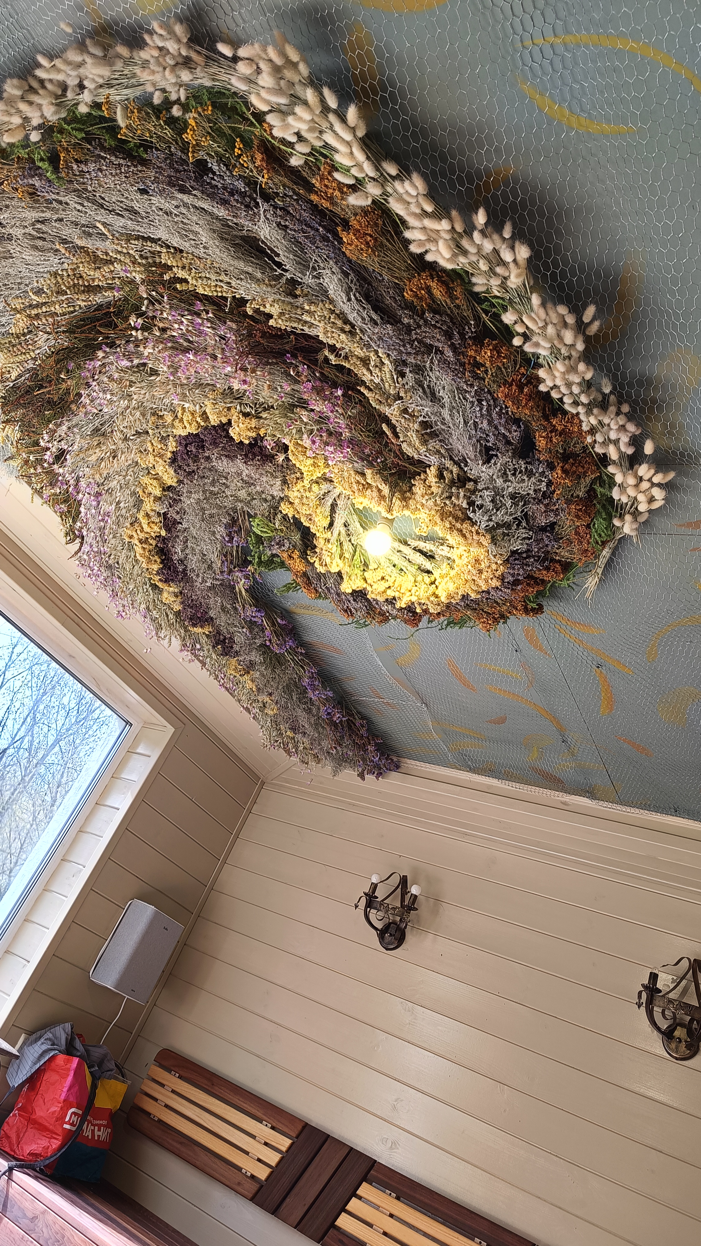 Потолок банного комплекса