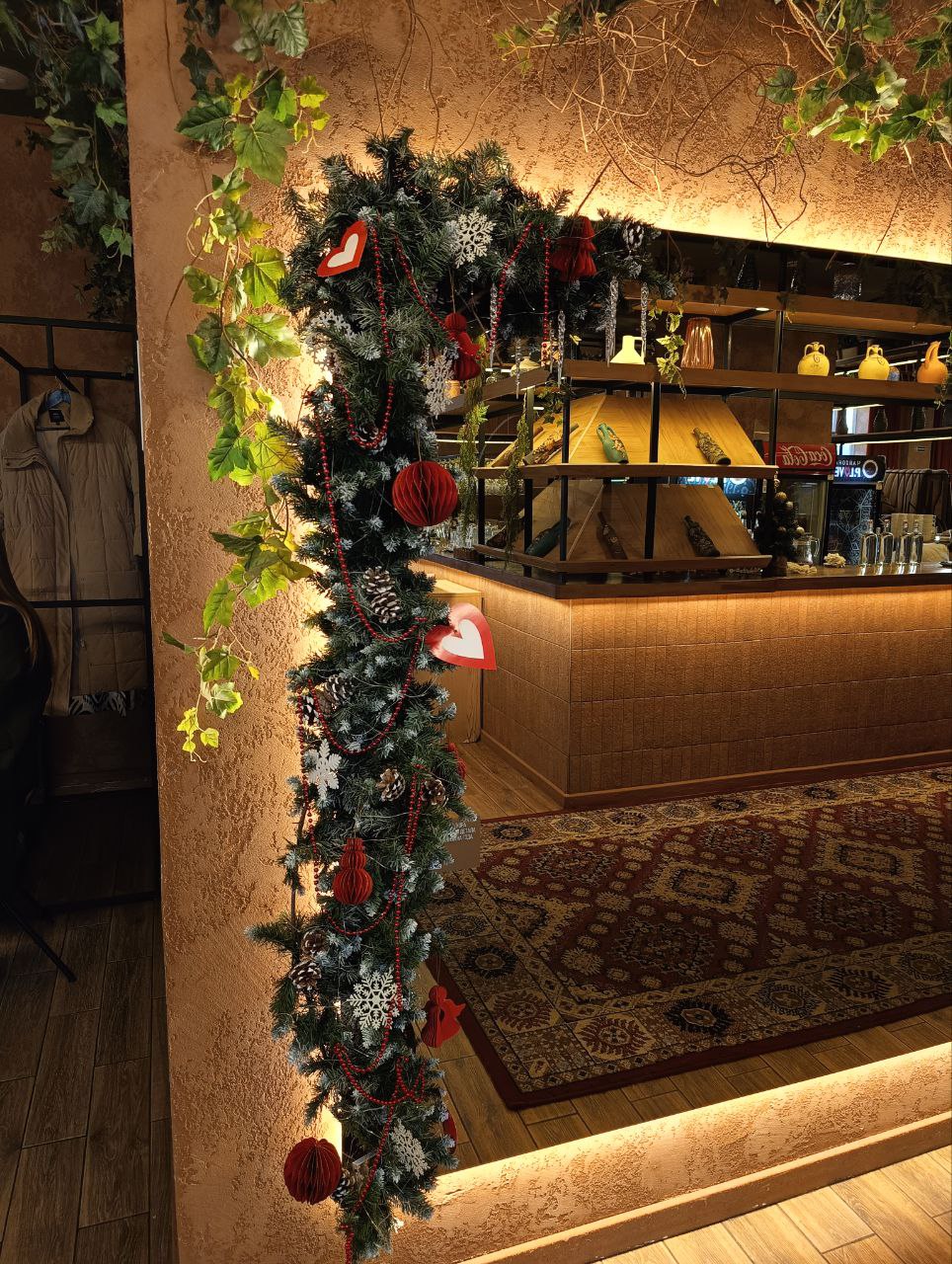 Новогодний декор зеркала